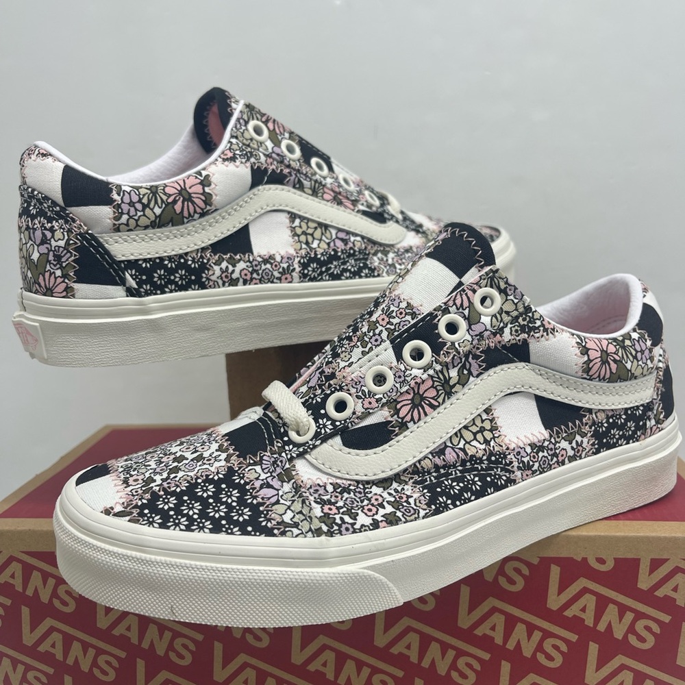 Vans WMNS Vans Old Skool
(Patchwork Floral) Marshmallow Sneakers 
VN0A38G19FY - Picture 8 of 16